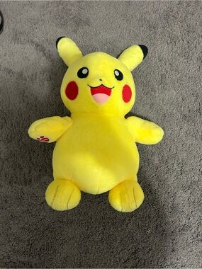 Build-A-Bear Yellow Pikachu Plush with Red Cheeks